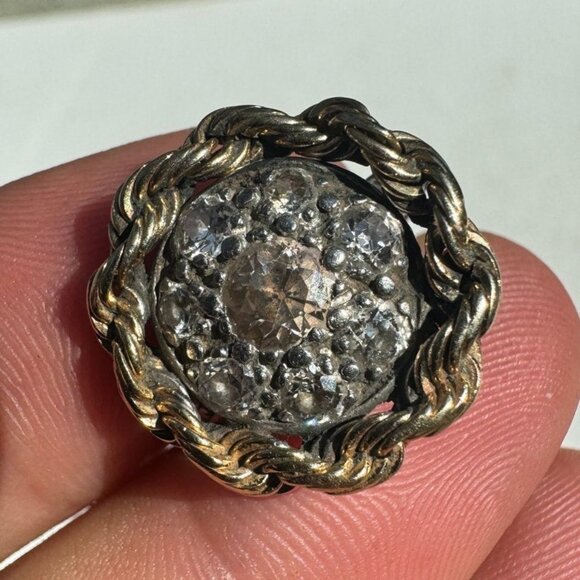 Scrap PLATINUM, IRIDUM and DIAMONDS! 6.5 grams Scrap Ring - Picture 2 of 8